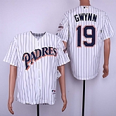 Padres 19 Tony Gwynn White 1991 Turn Back The Clock Jersey Dzhi,baseball caps,new era cap wholesale,wholesale hats